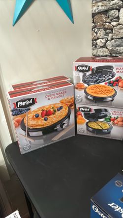 New Parini Waffle, Omelet, and Crepe maker and Griddle