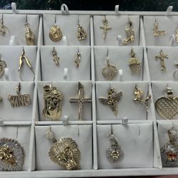 Gold Pendants With Diamonds Or Stones  Starting @ $29.99