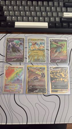 6 Random Authentic Pokemon Cards