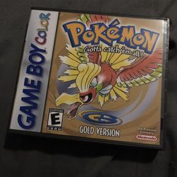 Pokémon Gold Clone For Gameboy Color With Custom Hard Case