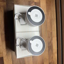 Google Nest Outdoor Smart Security Camera (Wired, 2nd Gen) 2-Pack - Snow