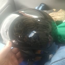 Harley Davidson Flying Wraith Design 3/4 Shell Helmet