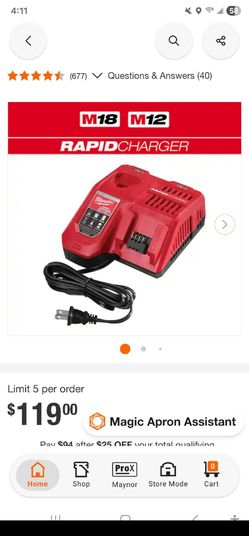 MILWAUKEE RAPID CHARGER