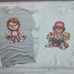 49er t shirts and sweaters available. Or Dtf Prints Available