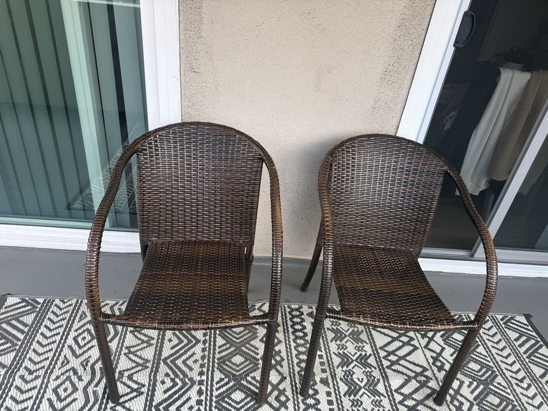 Brown wicker Chair