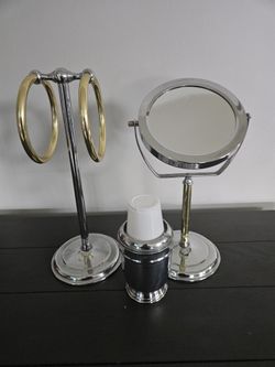 3 piece Chrome Bathroom Set