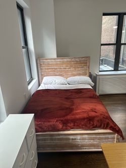 Farmhouse Style Full Size Bed Frame