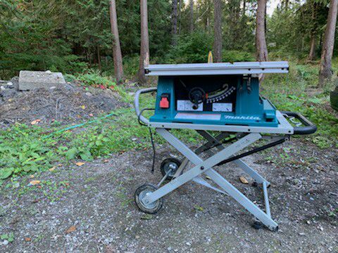 12inch Mikita table-saw with folding table/Stand