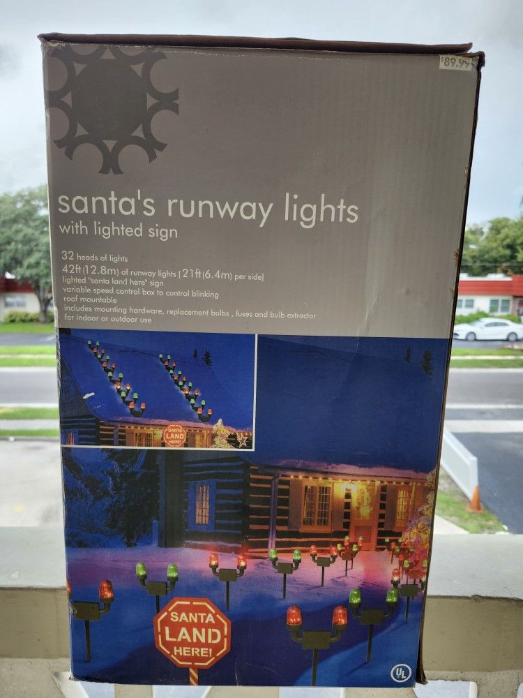 Santas Runway Lights Decoration Indoor Outdoor