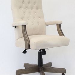 Boss Office Products 27.50 in Executive Chair with Adjustable Height, 275 lb. Capacity, Beige