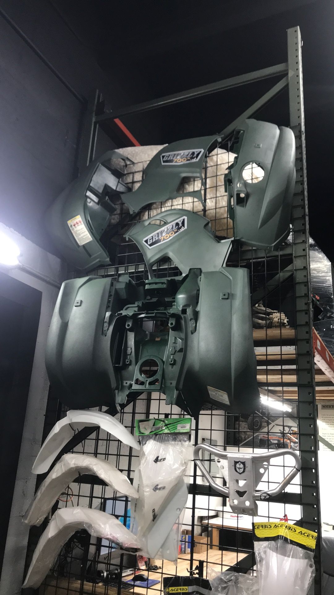 2013 Yamaha Grizzly 700 - Fender Set Front, Rear & Sides Green 