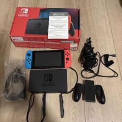 Nintendo Switch Neon Blue And Neon Red-joycon