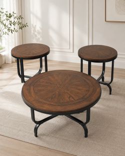 Ashley 3 Pc Round Table Set