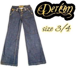 Dereon By Bioncé Size 3/4 Boot cut Flare Jeans