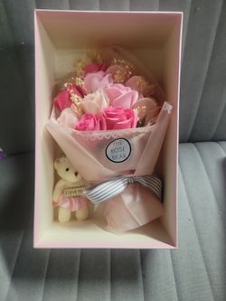 The rose bear bouquet