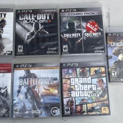 PS3 Game Bundle - 8 Games Total 