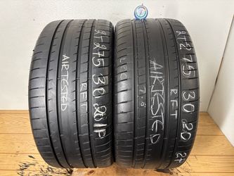 2 tires 275 30 20 Goodyear eagle f1 asymmetric 5 run flat high tread