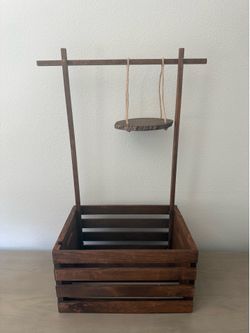 Baby gift wooden crate