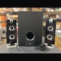 Cyber Acoustics CA-3602a 62W Desktop Computer Speaker with Subwoofer - Perfect 2.1 Gaming and Multimedia PC speakers