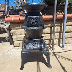 Antique Iron Potbelly Stove