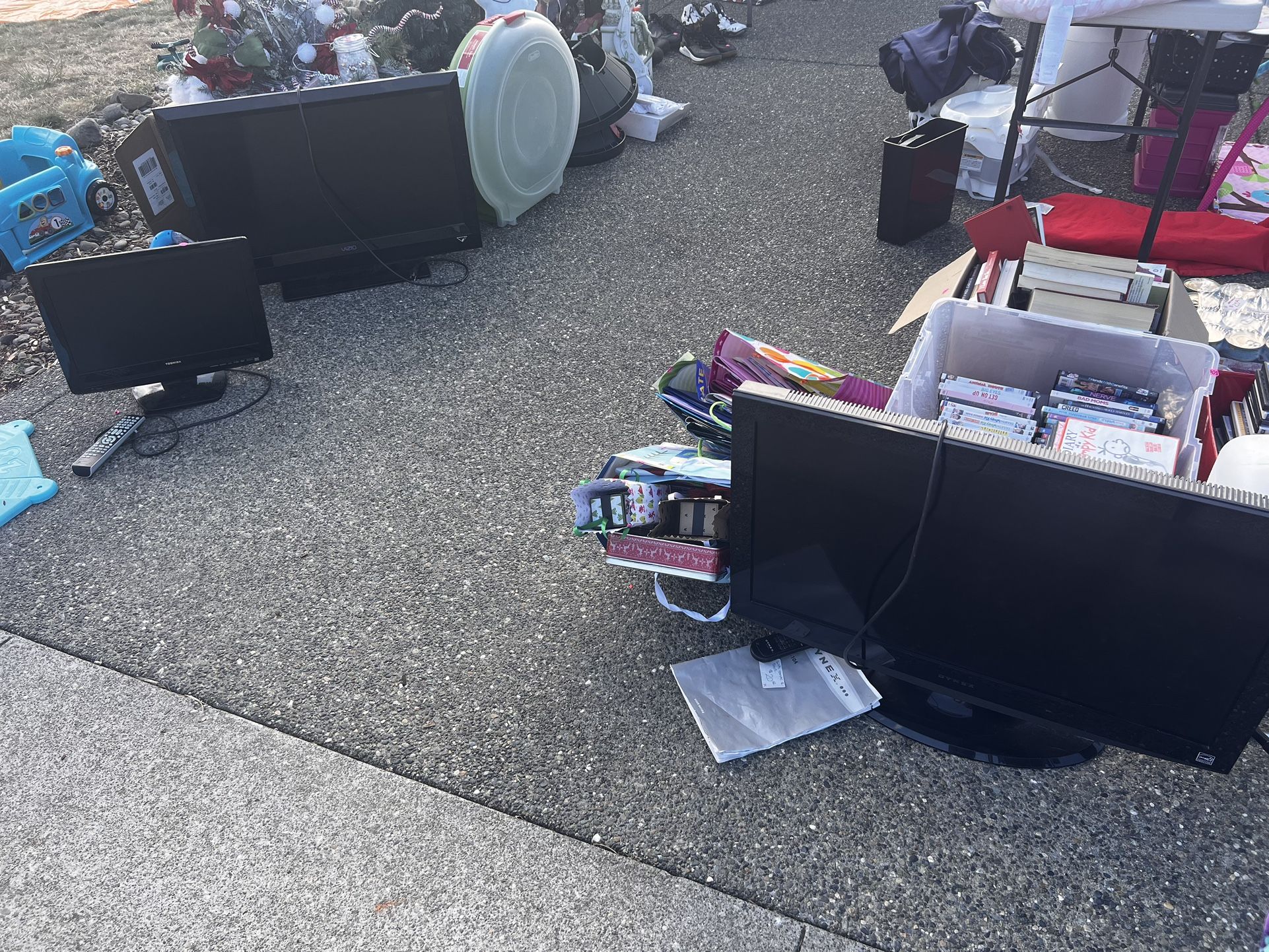 Three TVs