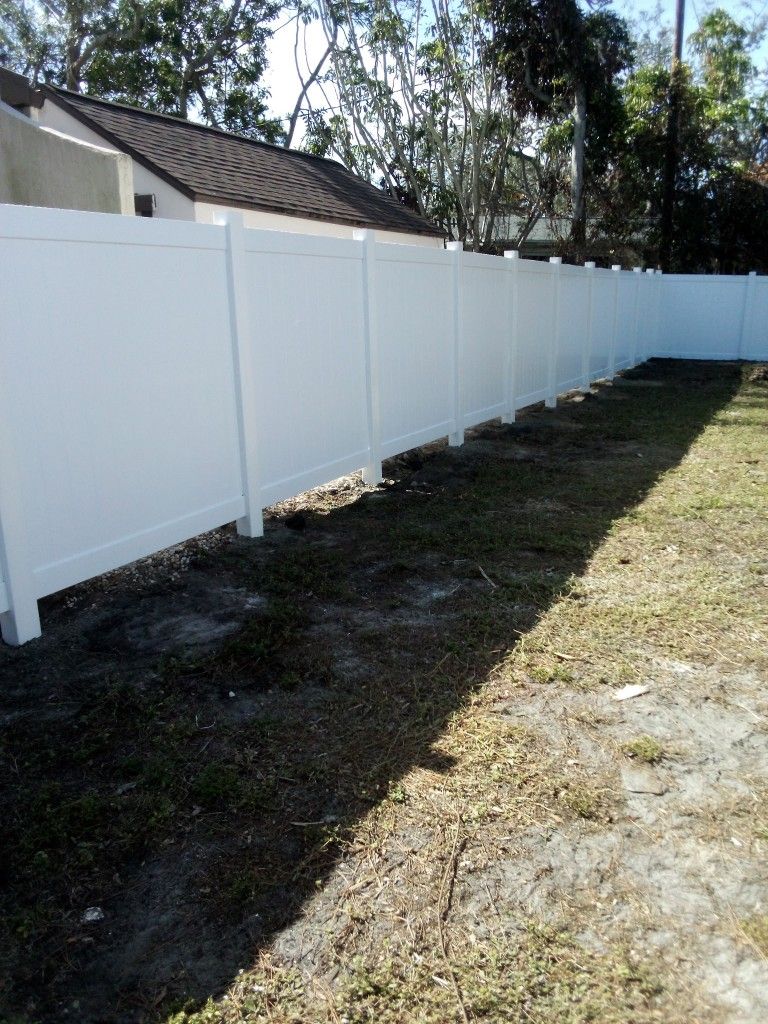 Brand New White Vinyl Fence$50 A Panel