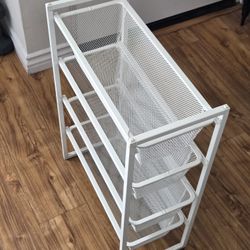 Metal 4 Tier Storage Basket Organizer