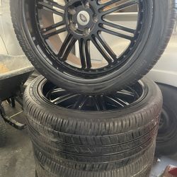 22” Inch Rims Black Set Of 4