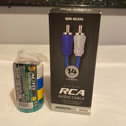Stereo RCA Audio Cable WM-RCA14 & Auto Electrical Tape