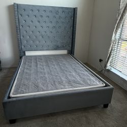 Queen Bed frame With Box Spring 
