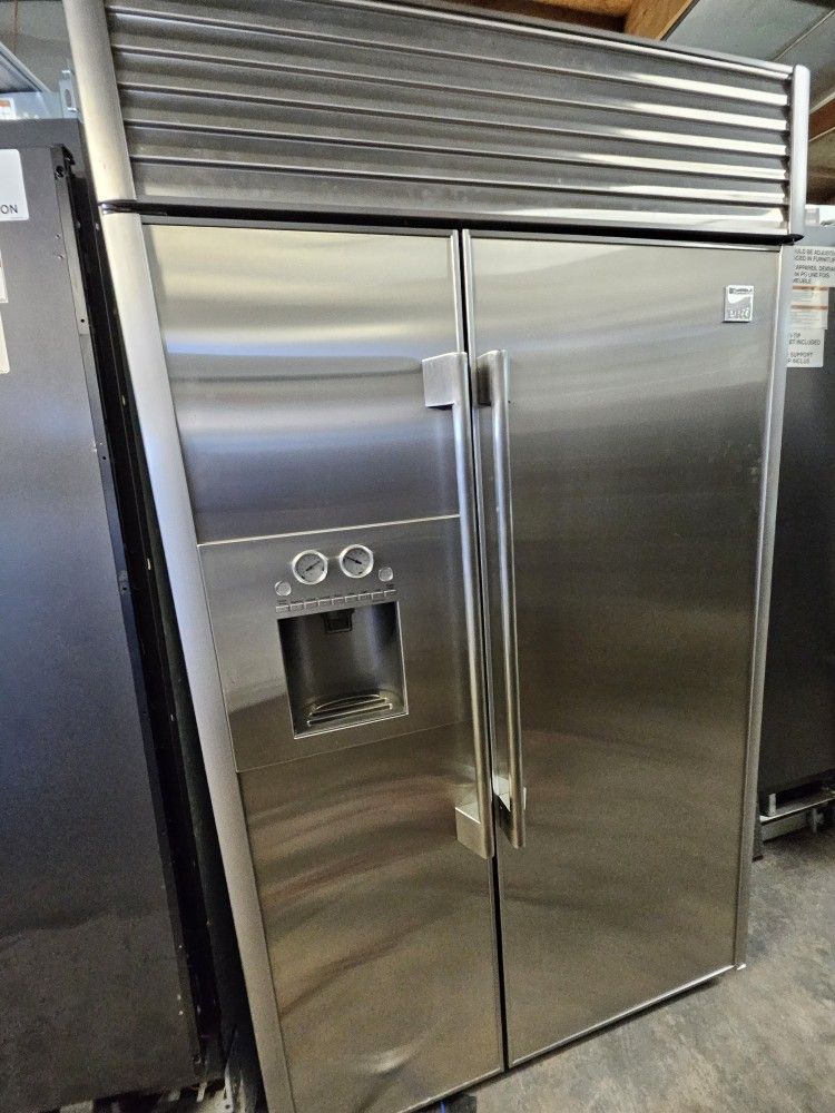 48" KENMORE PRO BUILT IN STAINLESS STEEL REFRIGERATOR 