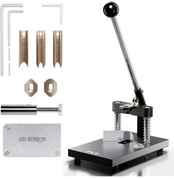 Corner Rounder Punch Cutter - Round Edge Paper Cardstock Laminate Business Card Photo Crafting Tool Machine | 3 Dies R4mm R6mm R10mm Blades | Max 30mm