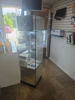 Tall Glass Display Case