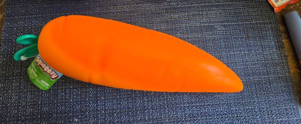 Squeezy Giant Carrot Squishy Toy