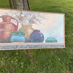 A Gorgeous Long Tableau 60” Long X 32” Wide, Great For An House Entrance