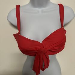 Coco Reef red bikini top. COCO REEF Orange Womens Bikini Balconette Swim Top. Size 32/34D