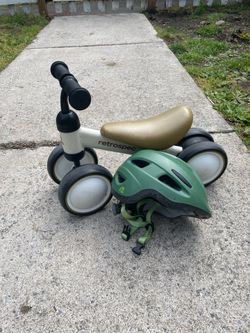 Retrospec toddler bike and helmet
