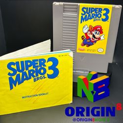 Nintendo NES Game - Super Mario Bros. 3 (Game Cartridge Only) Instruction Booklet NES-UM-USA-1 Manual