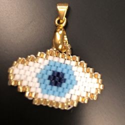 Evil Eye Pendant Miyuki   - Ojo Turco Dije 