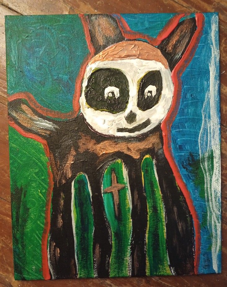 Original Acrylic Painting Abstract 10" x 8" on Canvas Board *40.00* Home and Garden Decor Artwork