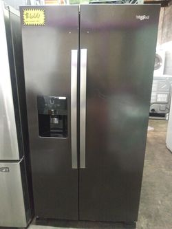 NEW scratch and dent Whirlpool side by side doors frige