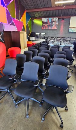 Knoll ReGeneration Chair, Upholstered, Adjustable Arms, Adjustable Lumbar Support