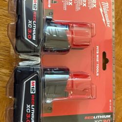 Milwaukee M12 3.0 XC Batteries And Charger