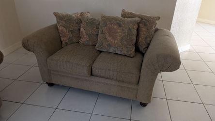 Couch and love seat $150.00 for both pick up only Miami Lakes