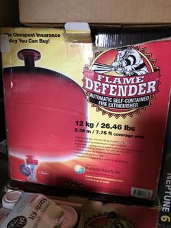 Flame defender automatic fire extinguisher 12 kg I also have other sizes