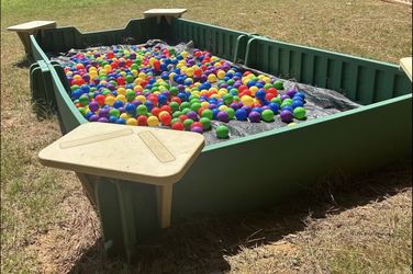 🌞 Kids Sandbox / Ball Pit Combo – Fun Play for All Ages! 🎉