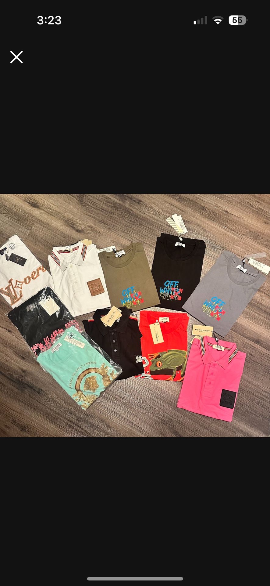 LV , Off White, Burberry , Versace T-Shirts