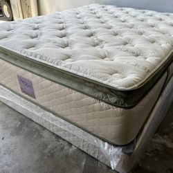 Queen Organic Elite Superior Hybrid Cool Gel Memory Foamm Pillow Top 14inch Matres!!