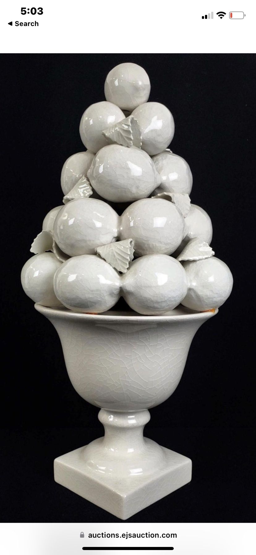 Great City Traders Porcelain Lemon Sculpture