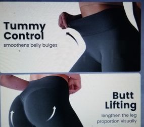 New- 2 Pair Of Tummy Control Leggings 